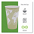 World Art Renewable and Compostable Hot Cups, 16 oz, Paper, Tan, 50/Pack, 20 Packs/Carton (EPBHC16WA)
