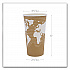 World Art Renewable and Compostable Hot Cups, 20 oz, Paper, Brown/White, 50/Pack, 20 Packs/Carton (EPBHC20WA)