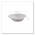 Vanguard Renewable and Compostable Sugarcane Bowls, 12 oz, White, 1,000/Carton (EPBL12NFA)