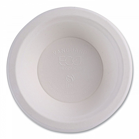 Vanguard Renewable and Compostable Sugarcane Bowls, 12 oz, White, 1,000/Carton (EPBL12NFA)