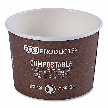World Art Renewable and Compostable Food Container, 8 oz, 3.04