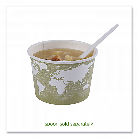World Art Renewable and Compostable Food Container, 16 oz, 4.05