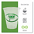 GreenStripe Renewable and Compostable Cold Cups, 12 oz, Plastic, Clear, 50/Pack, 20 Packs/Carton (EPCC12GS)