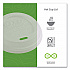 EcoLid Renewable/Compostable Hot Cup Lids, Fits 8 oz Hot Cups, Plastic, White, 50/Packs, 16 Packs/Carton (EPECOLID8)