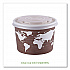 World Art PLA-Laminated Soup Container Lids, Fits 8 oz, Translucent, Plastic, 50/Pack, 20 Packs/Carton (EPECOLIDSPS)