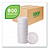 EcoLid Renewable/Compostable Hot Cup Lids, Fits 10 oz to 20 oz Hot Cups, Plastic, White, 50/Pack, 16 Packs/Carton (EPECOLIDW)