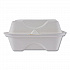 Vanguard Renewable and Compostable Sugarcane Clamshells, 6 x 6 x 3, White, 500/Carton (EPHC6NFA)