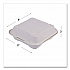 Vanguard Renewable and Compostable Sugarcane Clamshells, 8 x 8 x 3, White, 200/Carton (EPHC81NFA)