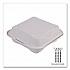 Vanguard Renewable and Compostable Sugarcane Clamshells, 8 x 8 x 3, White, 200/Carton (EPHC81NFA)