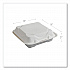 Vanguard Renewable and Compostable Sugarcane Clamshells, 9 x 9 x 3, White, 200/Carton (EPHC91NFA)