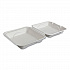 Vanguard Renewable and Compostable Sugarcane Clamshells, 9 x 9 x 3, White, 200/Carton (EPHC91NFA)