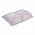 Vanguard Renewable and Compostable Sugarcane Clamshells, 9 x 9 x 3, White, 200/Carton (EPHC91NFA)