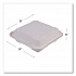 Vanguard Renewable and Compostable Sugarcane Clamshells, 3 Compartments, 9 x 9 x 3, White, 200/Carton (EPHC93NFA)