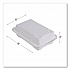 Vanguard Renewable and Compostable Sugarcane Clamshells, 9 x 6 x 3, White, 250/Carton (EPHC96NFA)