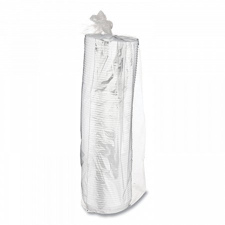 EcoLid 25% Recycled Content Hot Cup Lid, Fits 8 oz Hot Cups, Plastic, White, 100/Pack, 10 Packs/Carton (EPHL8WR)