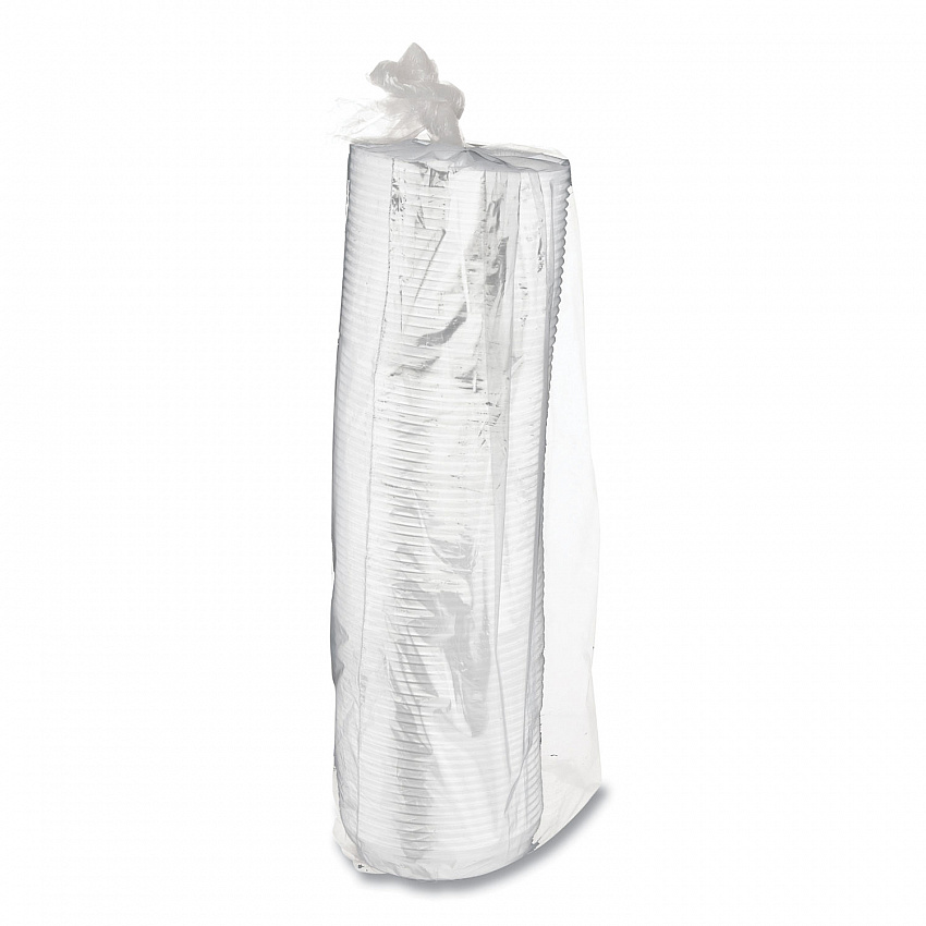 EcoLid 25% Recycled Content Hot Cup Lid, Fits 8 oz Hot Cups, Plastic, White, 100/Pack, 10 Packs/Carton (EPHL8WR)