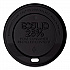 EcoLid 25% Recycled Content Hot Cup Lid, Fits 10 oz to 20 oz Hot Cups, Plastic, Black, 100/Pack, 10 Packs/Carton (EPHL16BR)