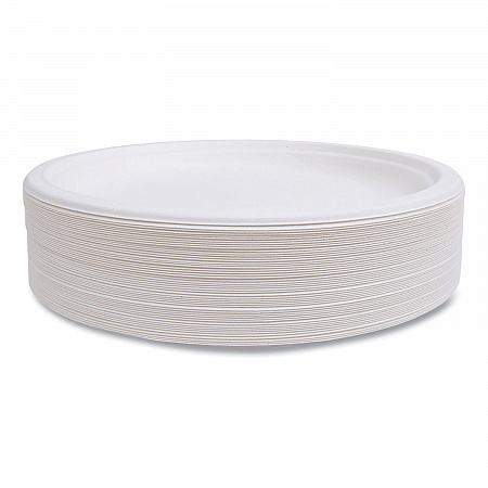 Vanguard Renewable and Compostable Sugarcane Plates, 10