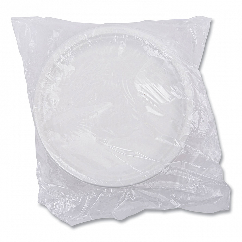 Vanguard Renewable and Compostable Sugarcane Plates, 6" dia, White, 1,000/Carton (EPP016NFA)
