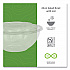 Renewable and Compostable Salad Bowls with Lids, 24 oz, Clear, Plastic, 50/Pack, 3 Packs/Carton (EPSB24)