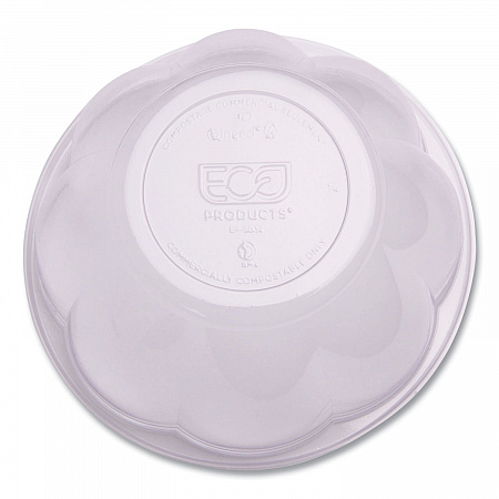 Renewable and Compostable Salad Bowls with Lids, 24 oz, Clear, Plastic, 50/Pack, 3 Packs/Carton (EPSB24)