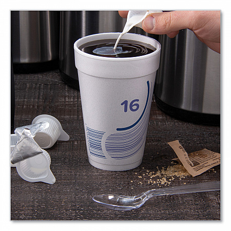 Breeze Hot/Cold Insulated Foam Drinking Cups, 16 oz, Purple/White/Blue, 1,000/Carton (16J16B)