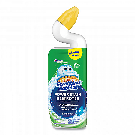 Power Stain Destroyer Toilet Bowl Disinfectant, Rainshower Scent, 24 oz Bottle (387234EA)