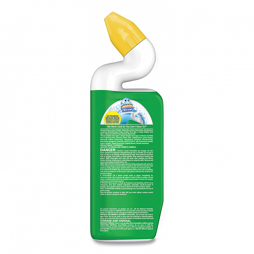 Power Stain Destroyer Toilet Bowl Disinfectant, Rainshower Scent, 24 oz Bottle (387234EA)