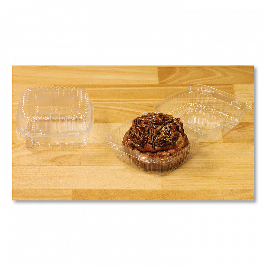 Handi-Lock Single Compartment Food Container, 16 oz, 5.63 x 3.25, Clear, Plastic, 500/Carton (6051D)