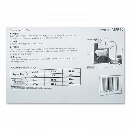 Filter Powder, 25 L, 40 lbs Box (MFP40)