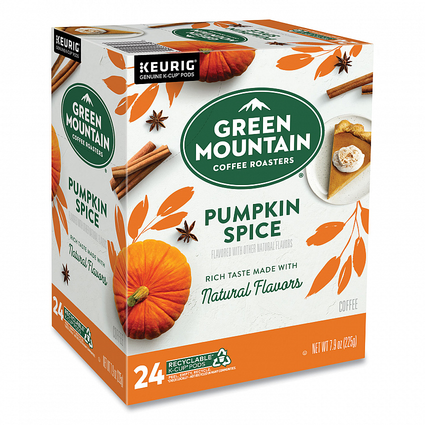 Fair Trade Certified Pumpkin Spice Flavored Coffee K-Cups, 96/Carton (6758CT)