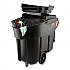 Mega BRUTE Mobile Container Lid, 30 x 49.5, Black (FG9W7200BLA)