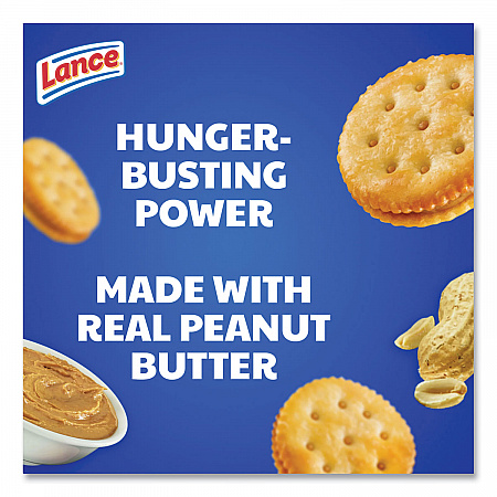 Toasty Crackers, Peanut Butter, 1.25 oz Packet, 24/Box (SN40654)