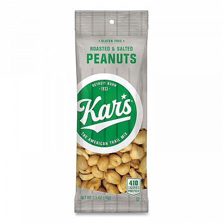 Peanuts, Salted, 2.5 oz Packet, 12/Box (SN08237)