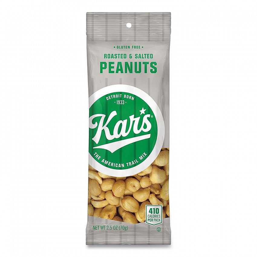 Peanuts, Salted, 2.5 oz Packet, 12/Box (SN08237)