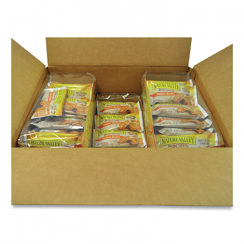 Biscuits, Peanut Butter, 1.35 oz Packet, 16/Box (SN47878)