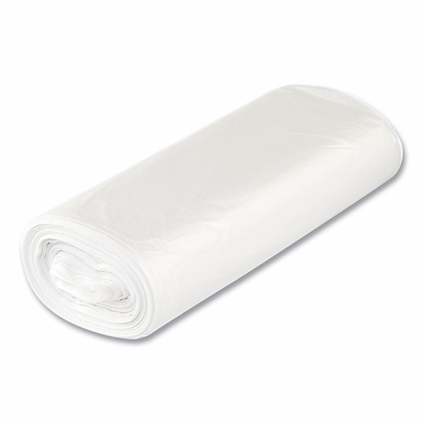 High-Density Commercial Can Liners, 33 gal, 16 mic, 33" x 40", Clear, Interleaved Roll, 25 Bags/Roll, 10 Rolls/Carton (S334016N)