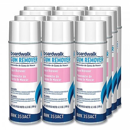 Chewing Gum and Candle Wax Remover, Unscented, 6.5 oz Aerosol Spray, 12/Carton (353ACT)