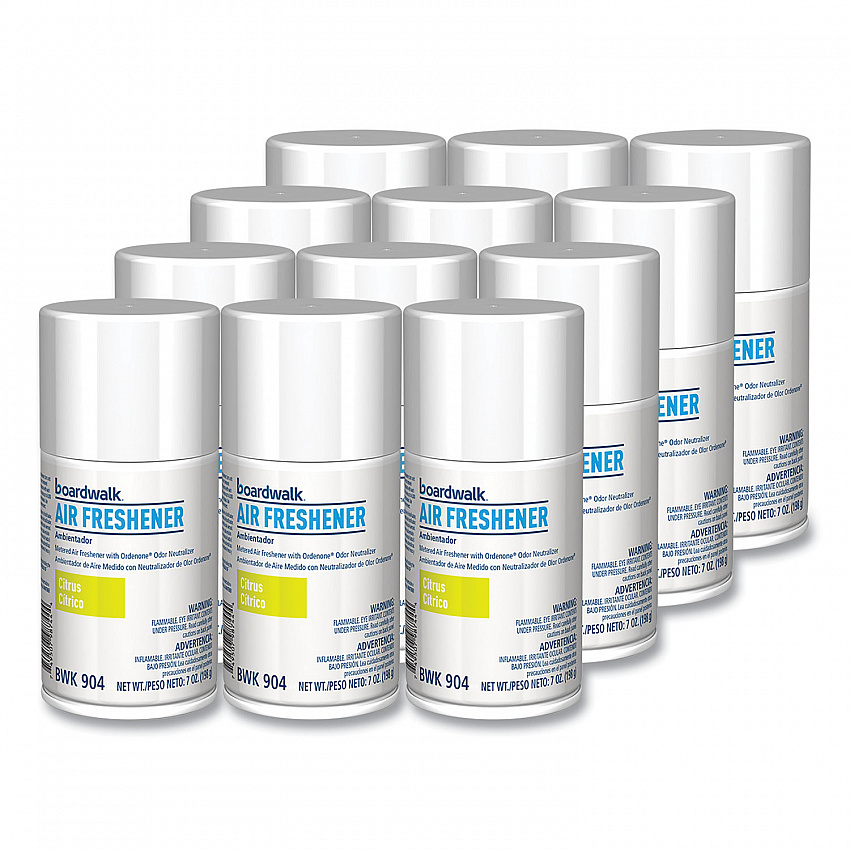 Metered Air Freshener Refill, Citrus Sunrise, 7 oz Aerosol Spray, 12/Carton (904)