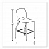 Motivate Four-Leg Cafe Height Stool, Supports Up to 300 lb, 30