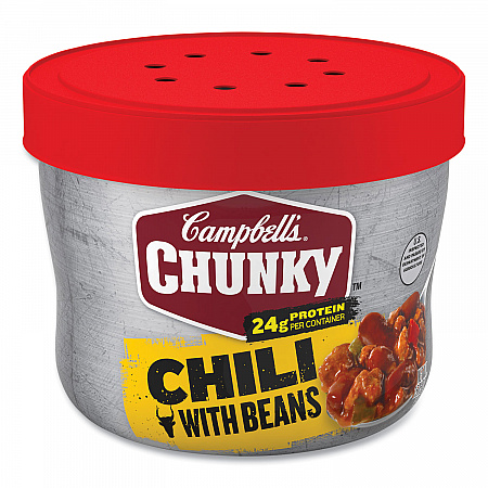 Chunky Chili with Beans, 15.25 oz Bowl, 8/Carton (35100009)