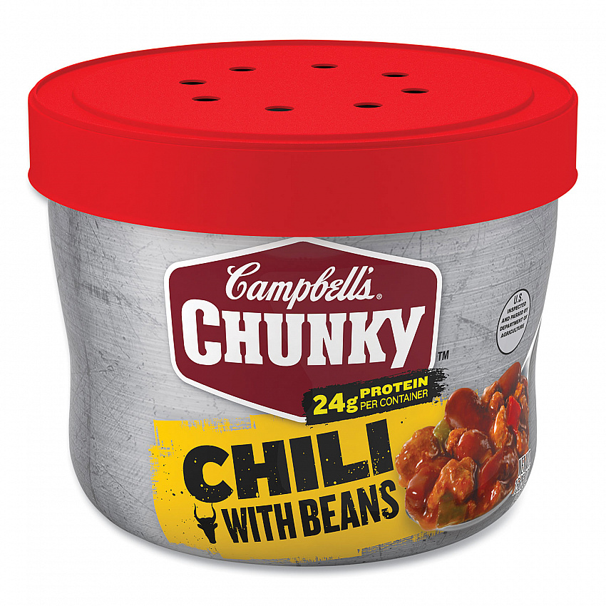 Chunky Chili with Beans, 15.25 oz Bowl, 8/Carton (35100009)