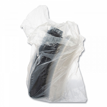 OctaView Hinged-Lid Hot Food Containers, 7.47 x 7.94 x 3.11, Black/Clear, Plastic, 100/Carton (807011PP94)