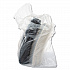 OctaView Hinged-Lid Hot Food Containers, 7.47 x 7.94 x 3.11, Black/Clear, Plastic, 100/Carton (807011PP94)
