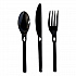 Spoon WeGo Polystyrene, Spoon, Plastic, Black, 1,000/Carton (54101100)