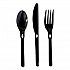 Fork WeGo Polystyrene, Fork, Plastic, Black, 1,000/Carton (54101101)