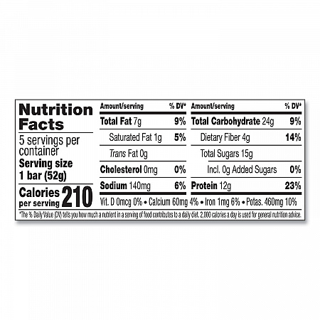 Adult Bars, Blueberry, 1.83 oz Bar, 5 Bars/Box, 2 Boxes/Carton (60000741)