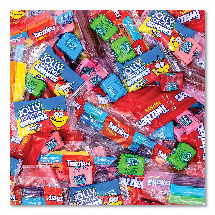 Twizzlers and Jolly Rancher Sweets Assortment Bulk Variety, Assorted Flavors, 260/Pack (22002061)