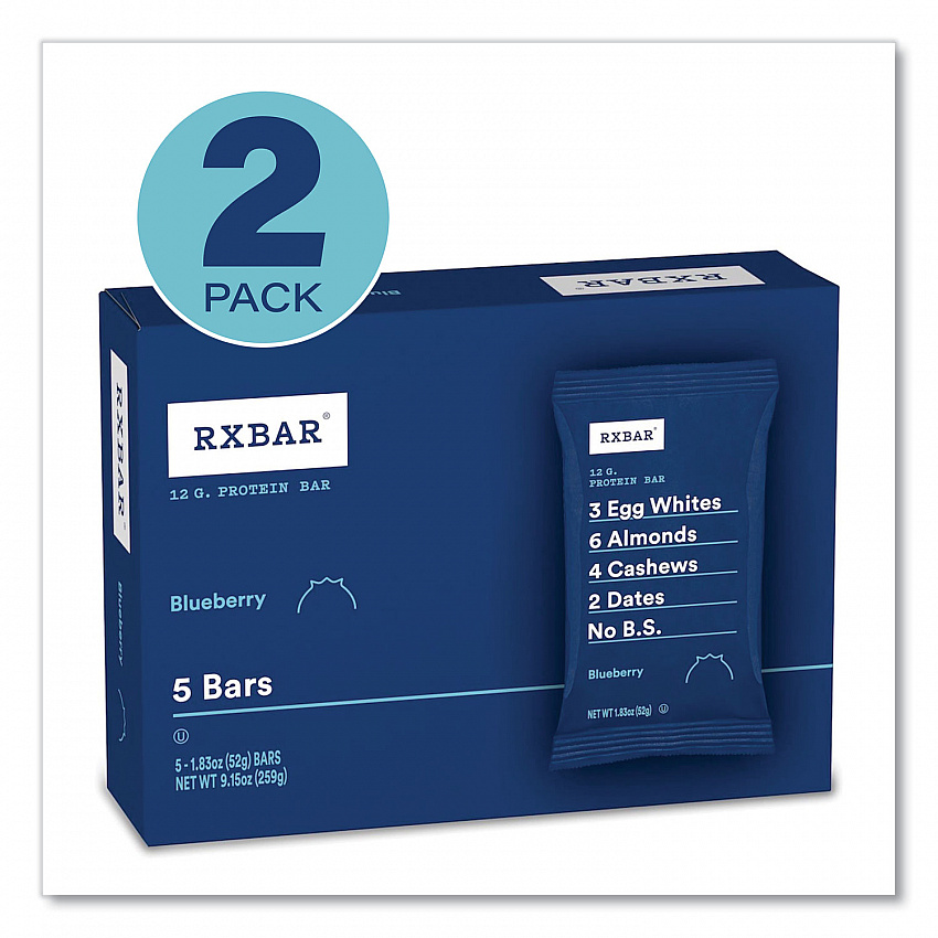 Adult Bars, Blueberry, 1.83 oz Bar, 5 Bars/Box, 2 Boxes/Carton (60000741)