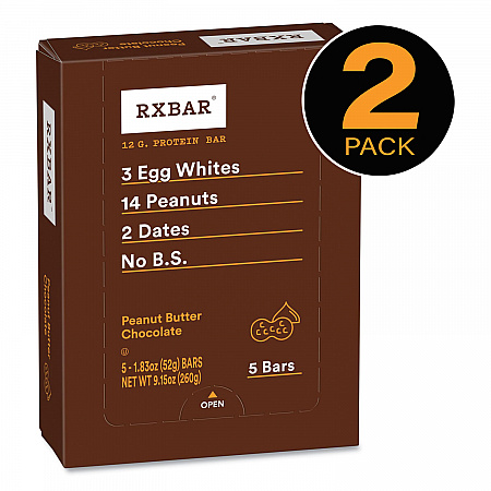 Adult Bars, Peanut Butter Chocolate, 1.83 oz Bar, 5 Bars/Pack, 2 Packs/Carton (60000770)